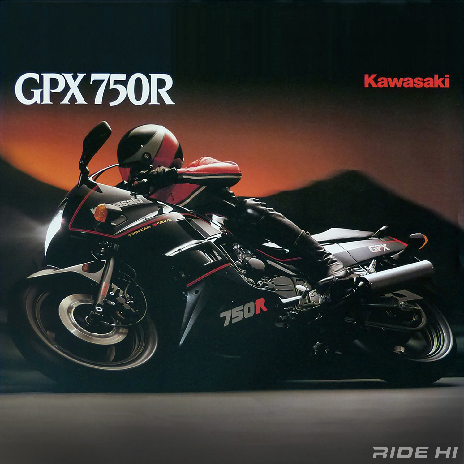 750cc専用設計のGPX750Rが秀逸なコーナリングを楽しめるのもカワサキ