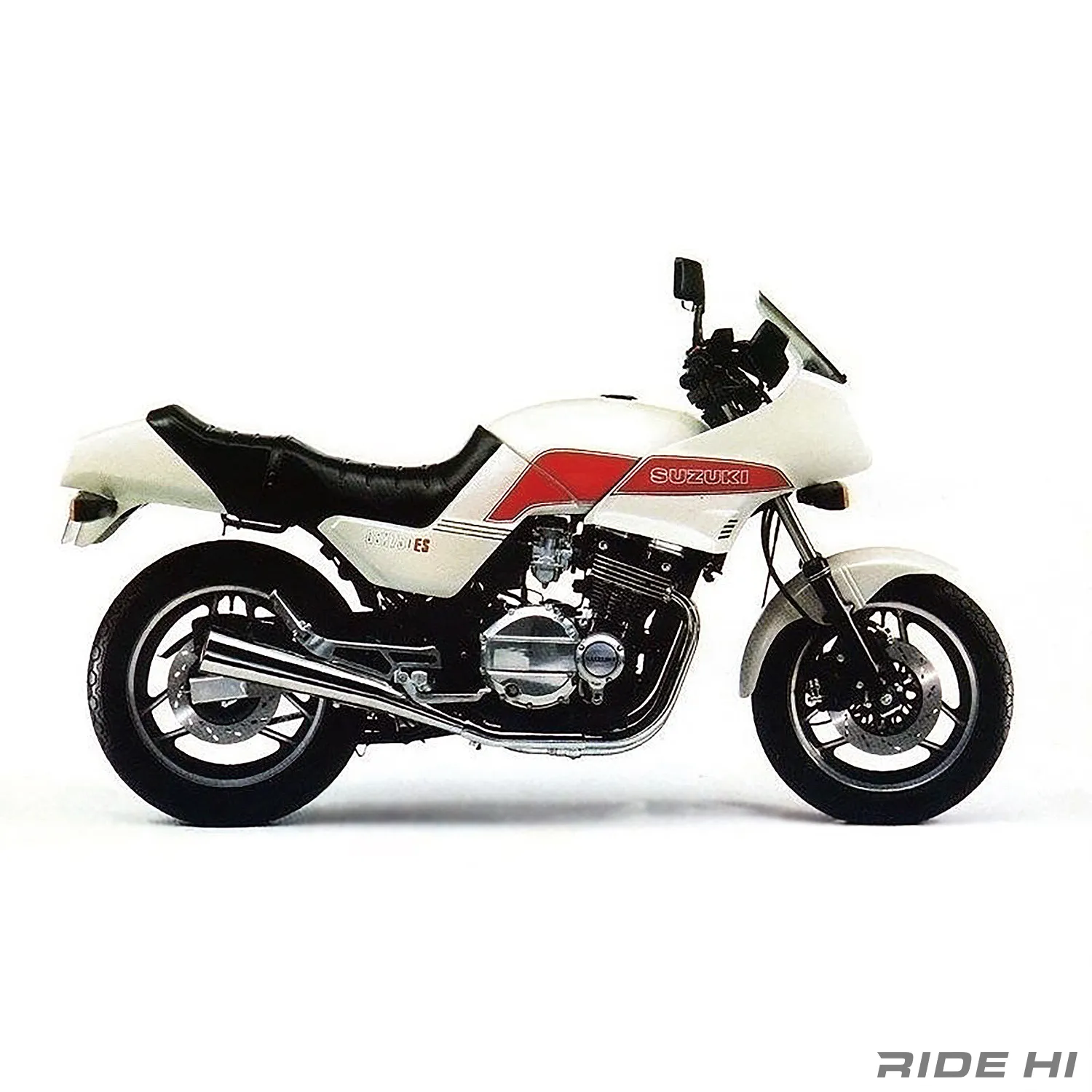 GSX750Eを小さく軽く低くで刷新、ハンドリングの良さを謳った'83モデル
