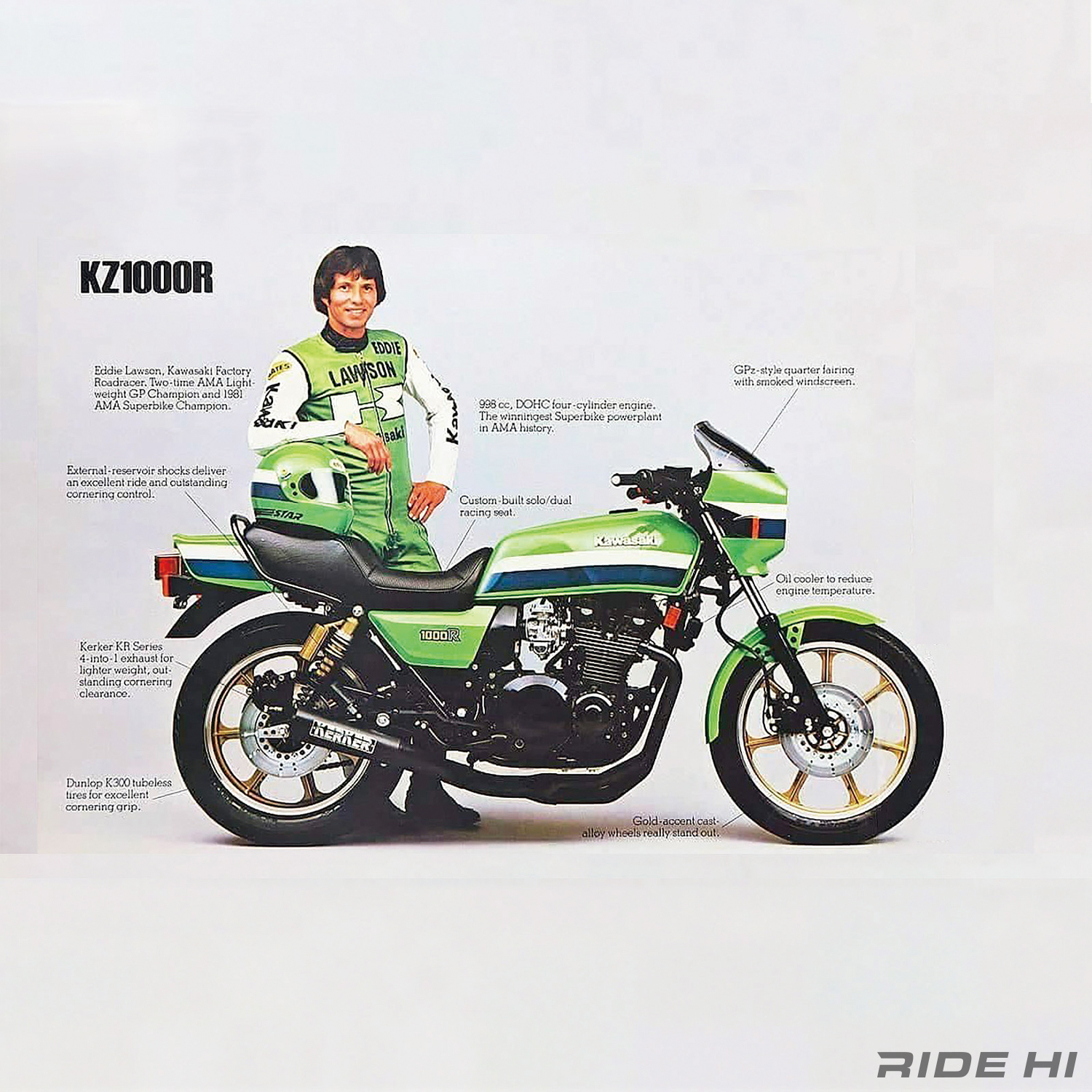 カワサキ Z1000R ローソンレプリカ パーツ カタログ 1980年代AMAスーパーバイクがアップハンのプロダクション限定になり