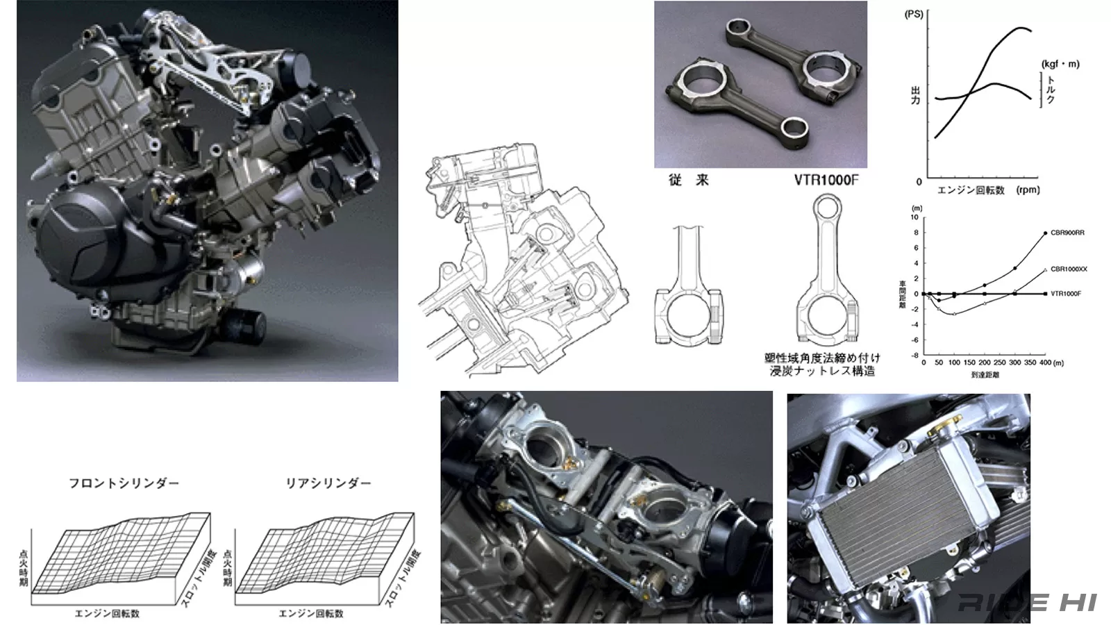 PCエンジン VTRエンジン組立完了 | 1円スタート:VTR1000F[01実動エンジン]｝H 岡本