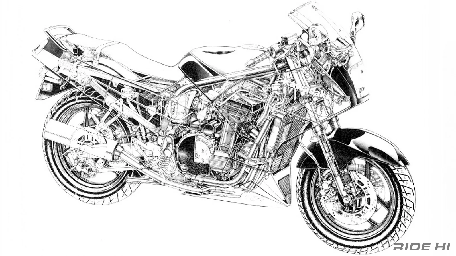 750cc専用設計のGPX750Rが秀逸なコーナリングを楽しめるのもカワサキ 