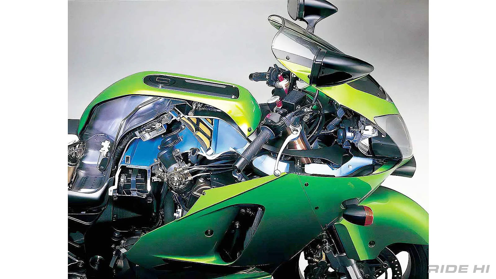 ZX-12Rはエンジン幅しかない異次元モノコックフレームで最速への執念を