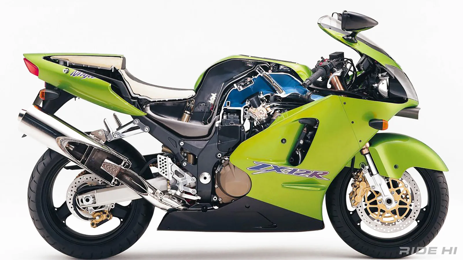 ZX-12Rはエンジン幅しかない異次元モノコックフレームで最速への執念を