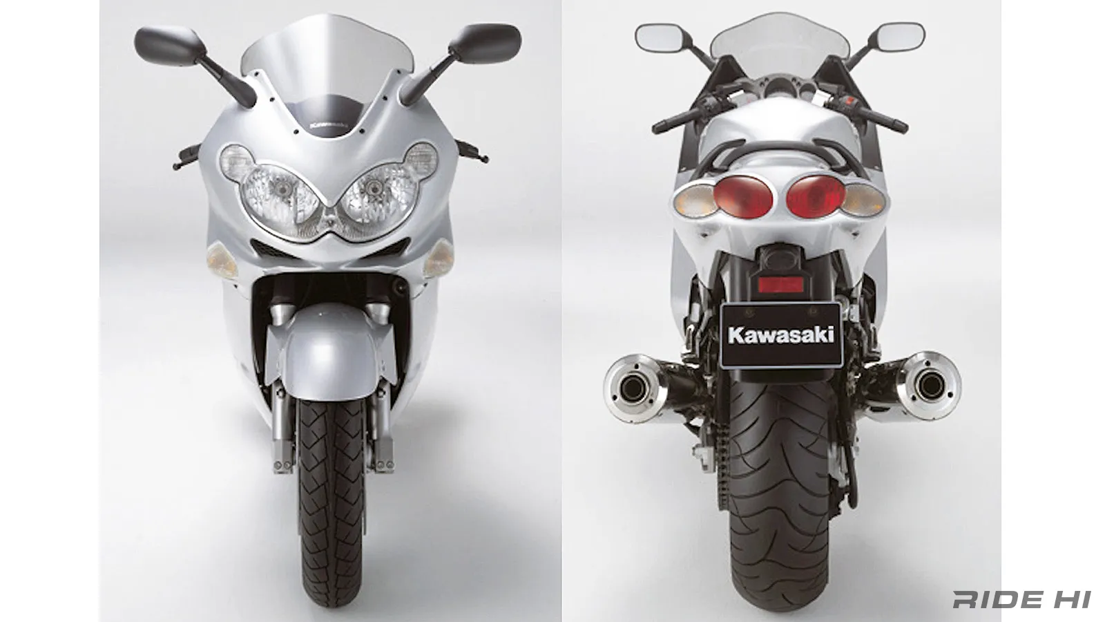 ZZR1200はフラッグシップZZR1100のCD値最優先をライダープロテクション