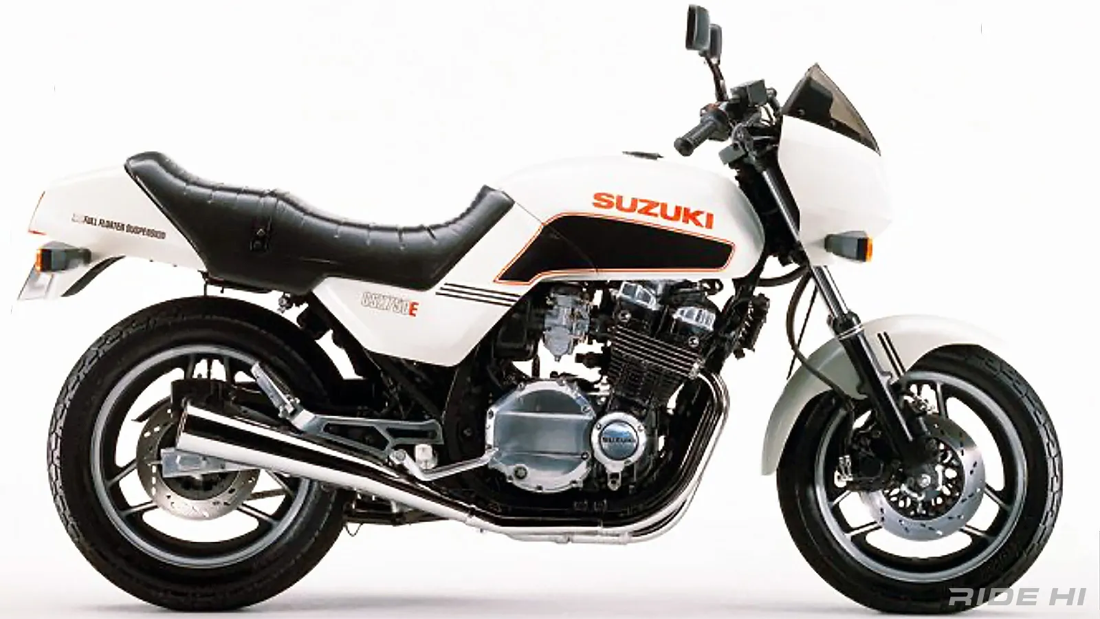 GSX750Eを小さく軽く低くで刷新、ハンドリングの良さを謳った'83モデル
