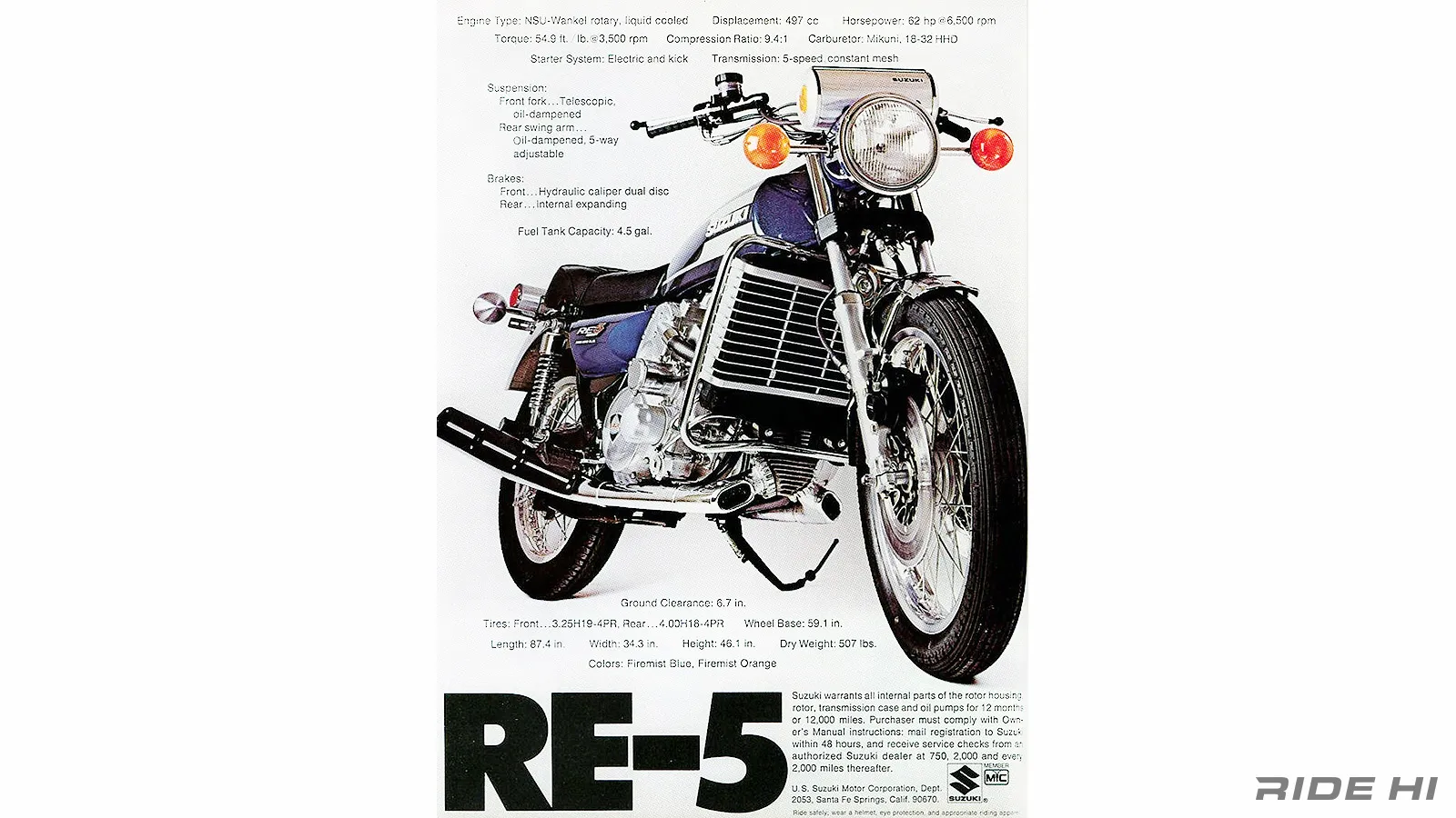 世界で唯一量産化したスズキRE5のロータリーエンジン！【このバイクに