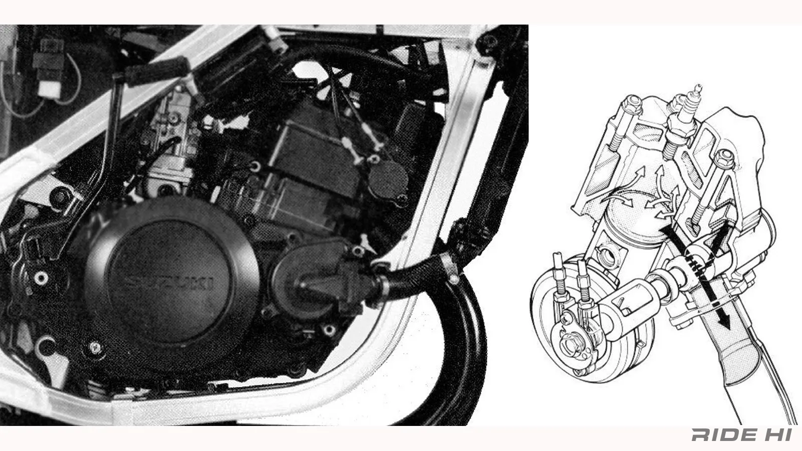 スズキ RG250γ 3型 エンジン RG250Γの第3世代（GJ21A/B）はパラツイン最後の高度な熟成度！【この