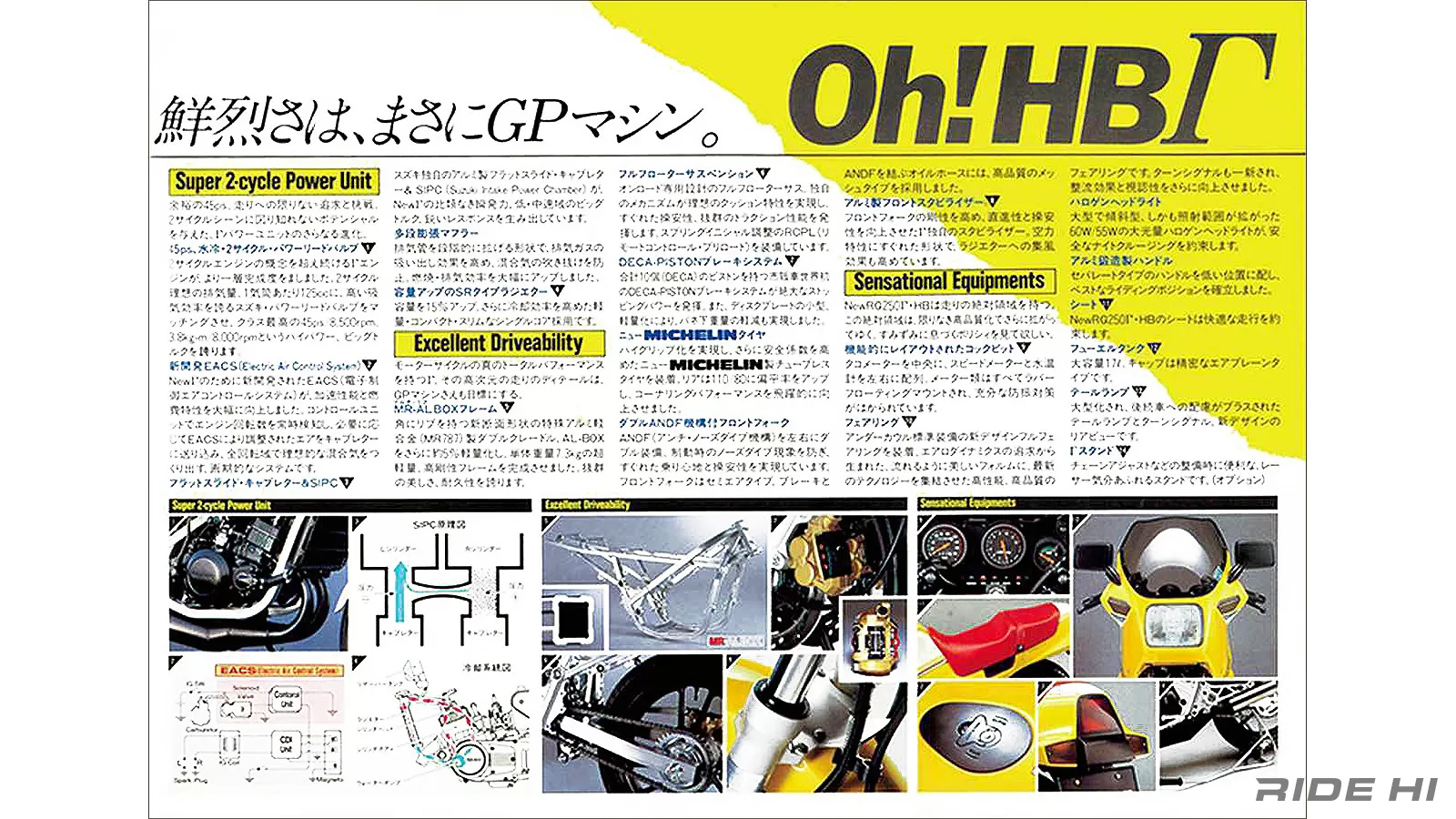 HBカラーが際立つレプリカRG250ΓとGSX-R400！【このバイクに注目