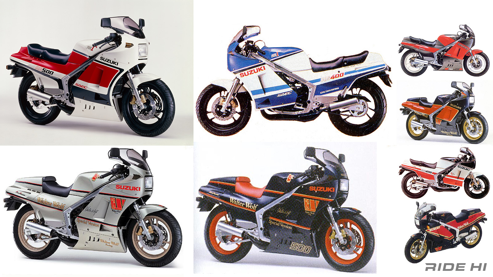 RG500/400Γがレプリカで唯一のスクエア4！【このバイクに注目 