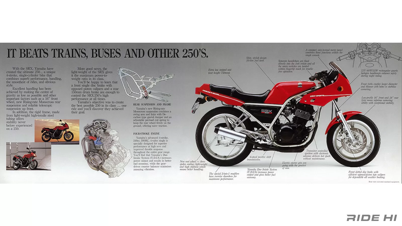 実はカジュアルではなくピュアスポーツを狙っていたSRX250【この