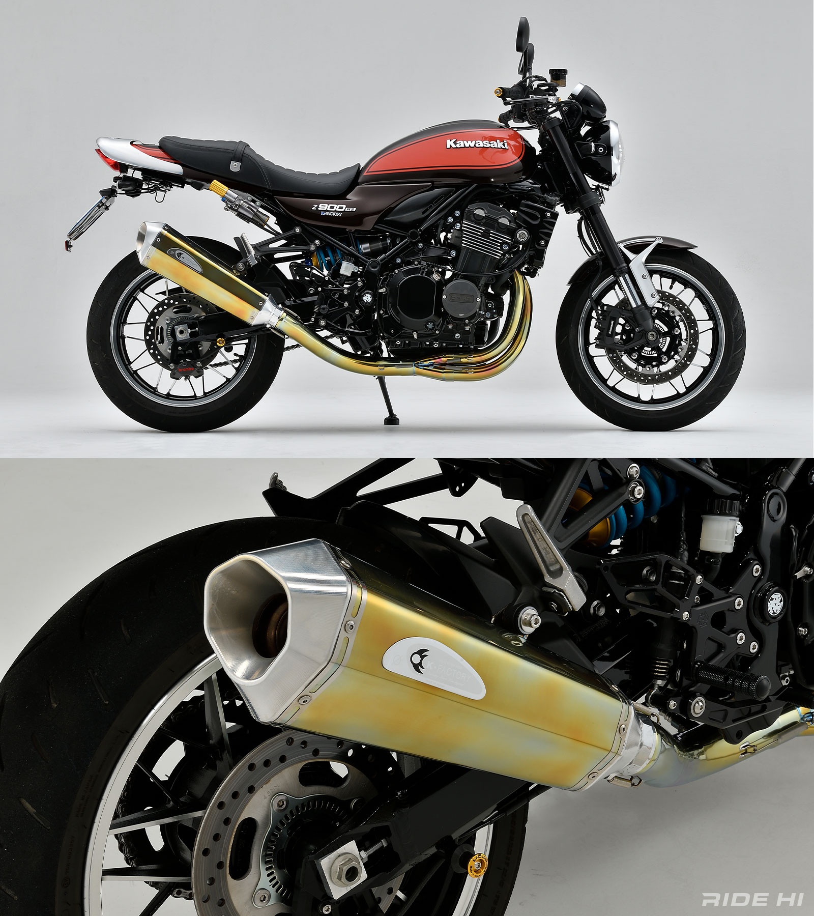 ケイファクトリー×Z900RS】マフラーの美しい曲線が、カワサキらしい 