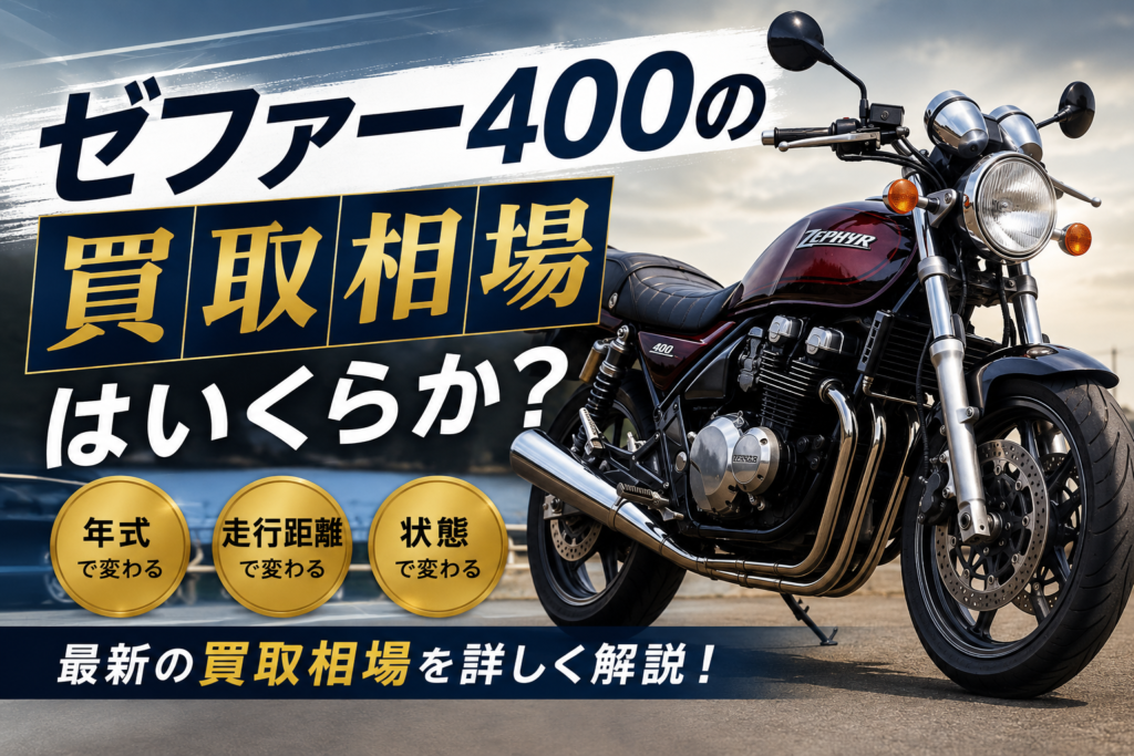 ゼファー400の買取相場はいくら？年式・走行距離・状態別に解説