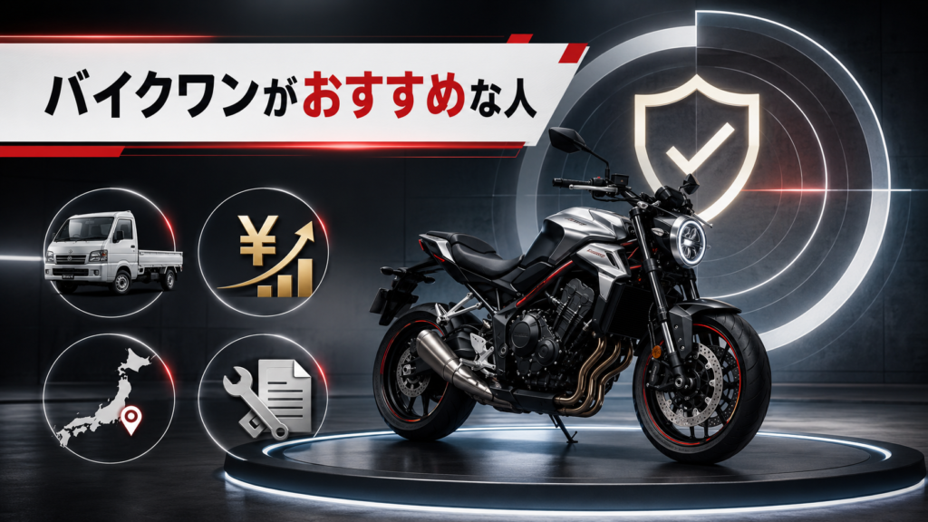 バイクワンがおすすめな人