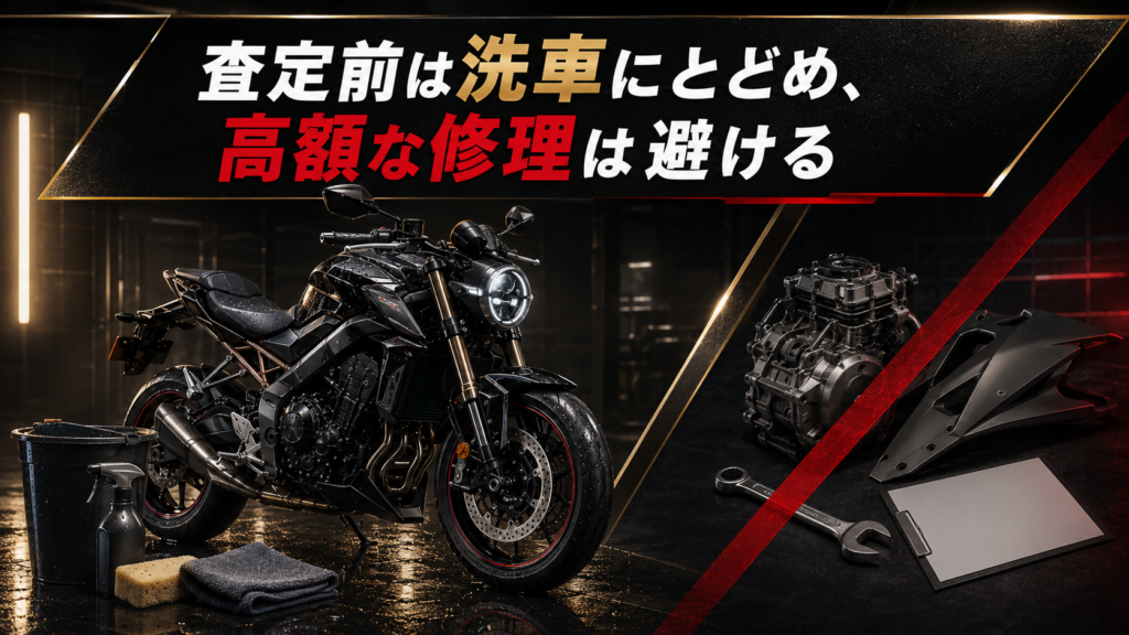 査定前は洗車にとどめ、高額な修理は避ける