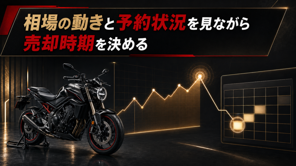 相場の動きと予約状況を見ながら売却時期を決める