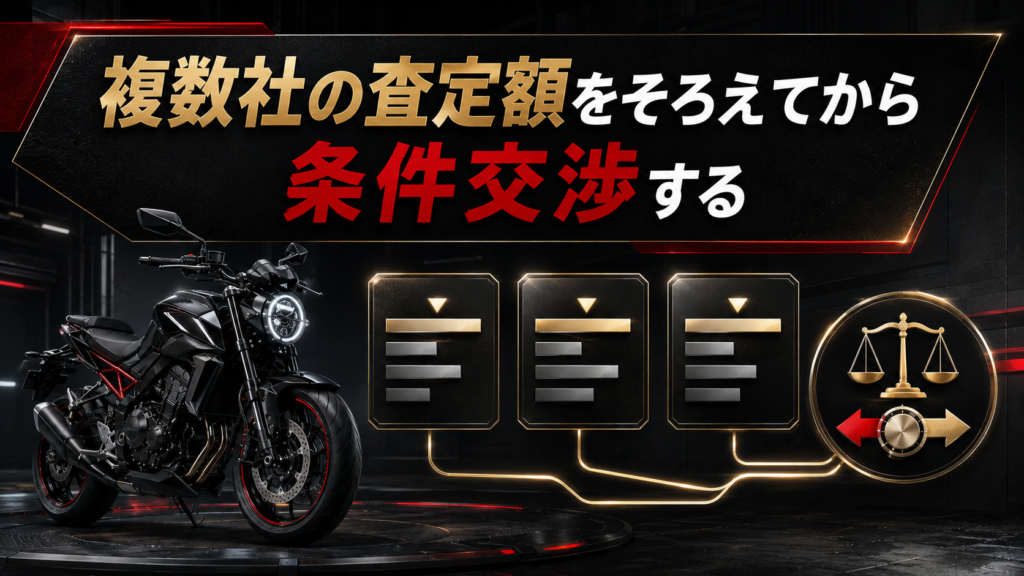 複数社の査定額をそろえてから条件交渉する