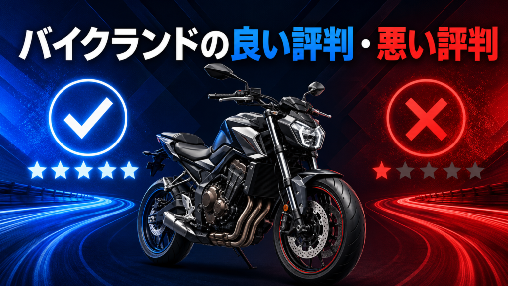 バイクランドの良い評判・悪い評判