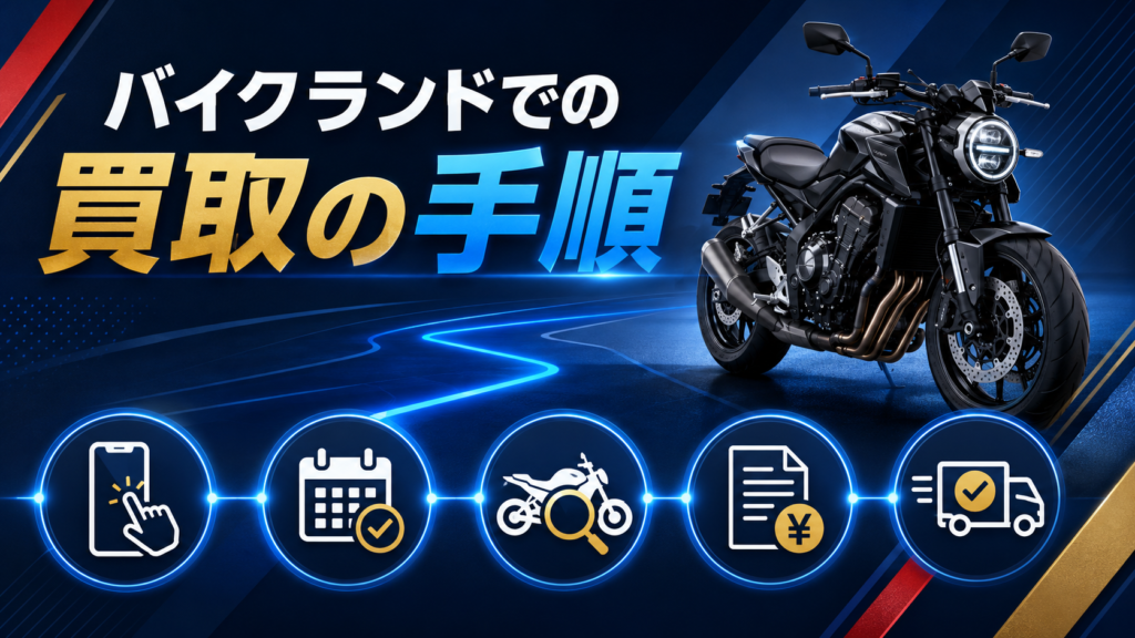 バイクランドでの買取の手順
