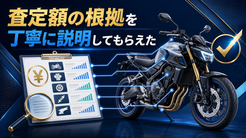 査定額の根拠を丁寧に説明してもらえた