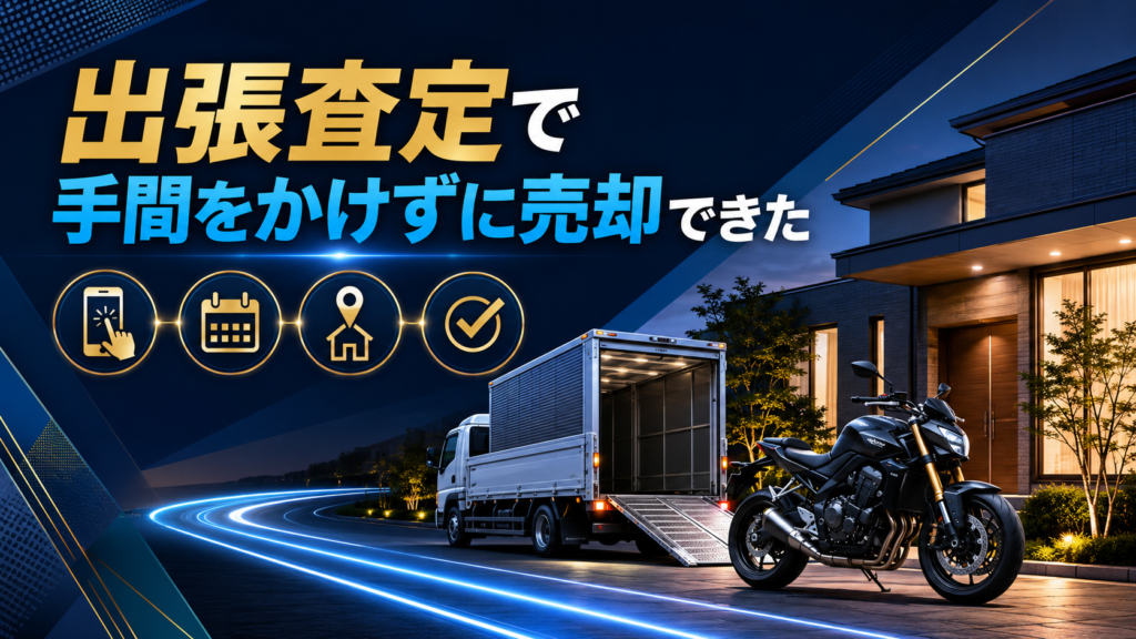 出張査定で手間をかけずに売却できた