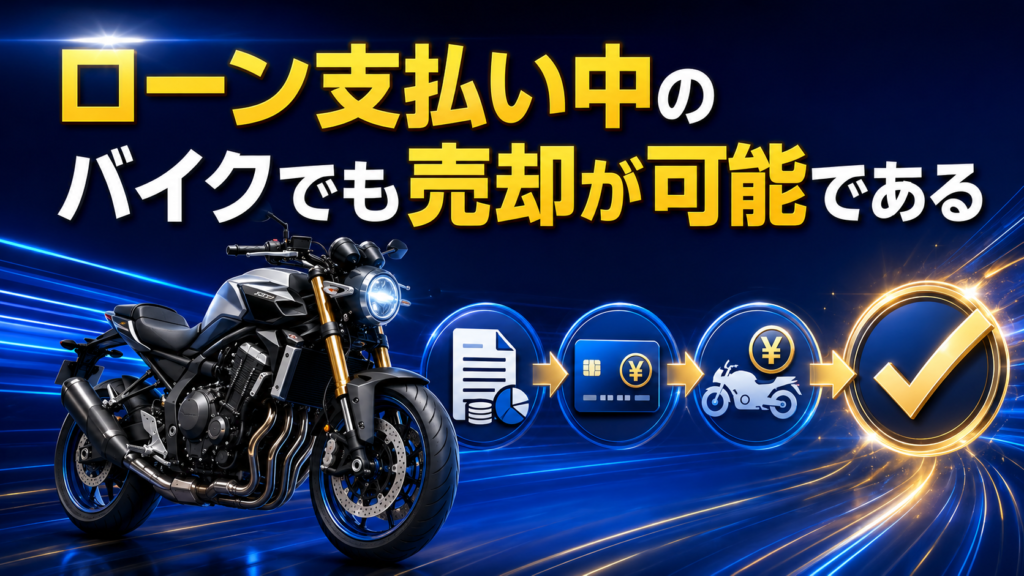 ローン支払い中のバイクでも売却が可能である
