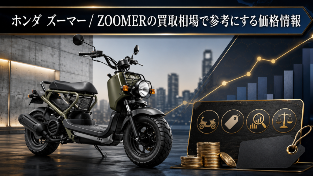 ホンダ ズーマーの買取相場はいくら？型式・年式・走行距離別に解説