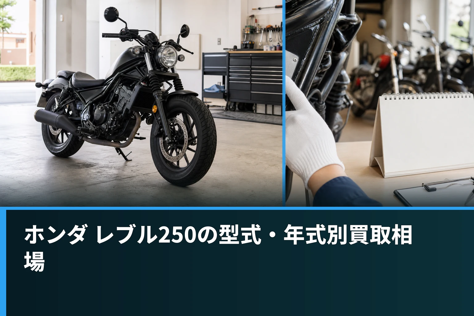 ホンダ レブル250の型式・年式別買取相場
