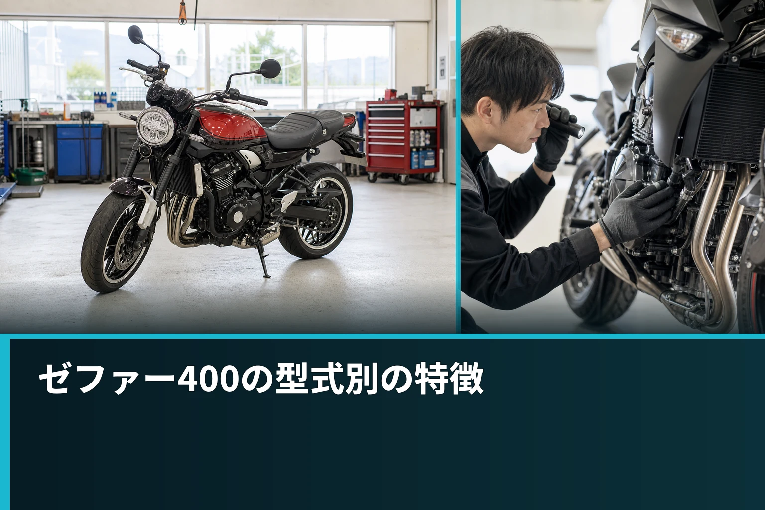 ゼファー400の型式別の特徴