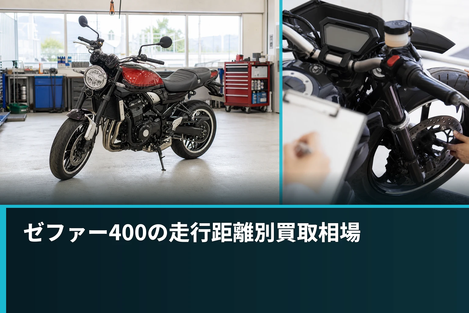 ゼファー400の走行距離別買取相場