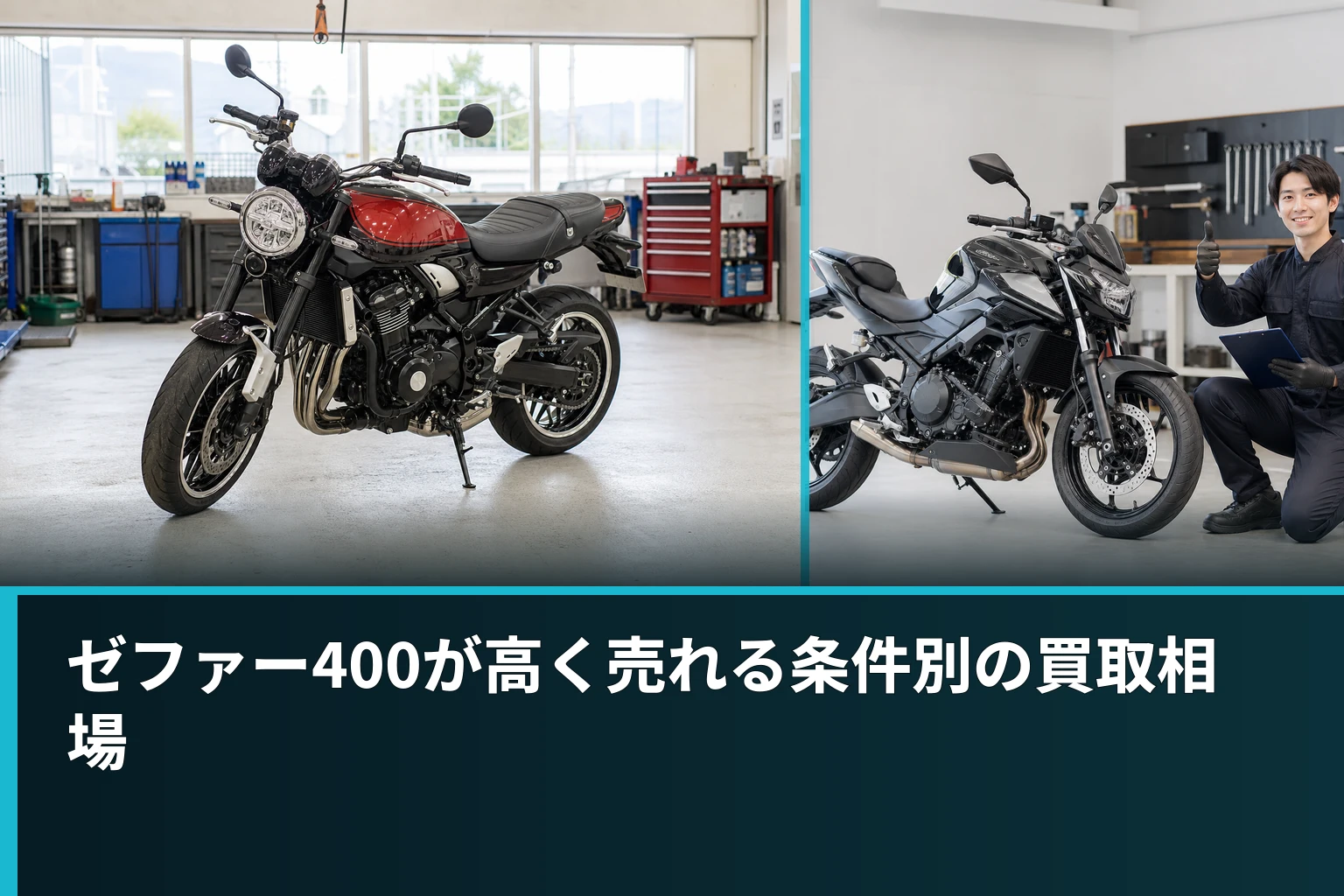 ゼファー400が高く売れる条件別の買取相場