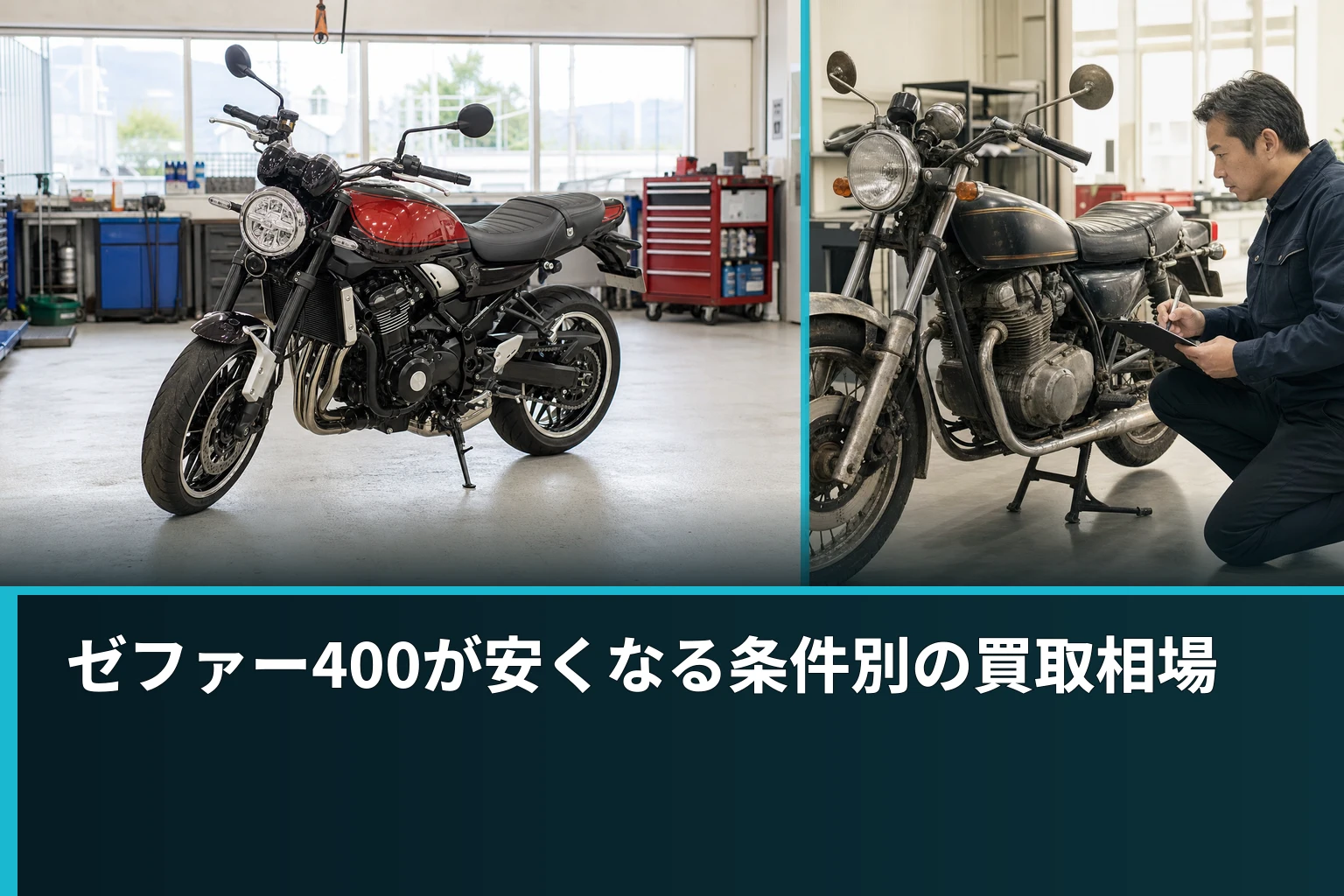 ゼファー400が安くなる条件別の買取相場