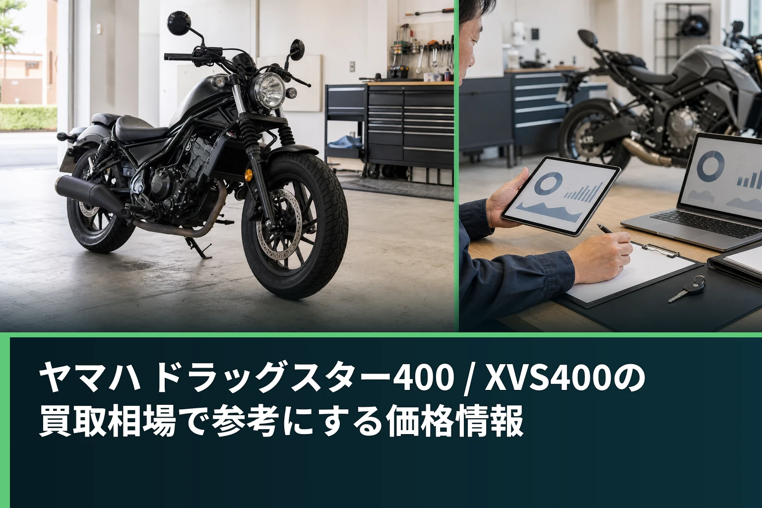 ヤマハ ドラッグスター400 / XVS400の買取相場で参考にする価格情報