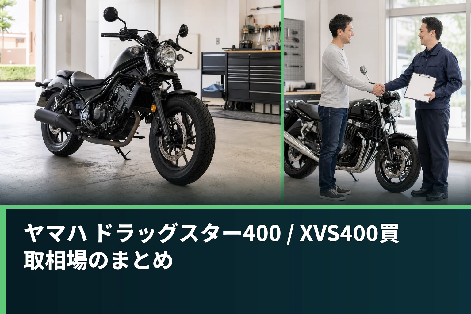 ヤマハ ドラッグスター400 / XVS400買取相場のまとめ