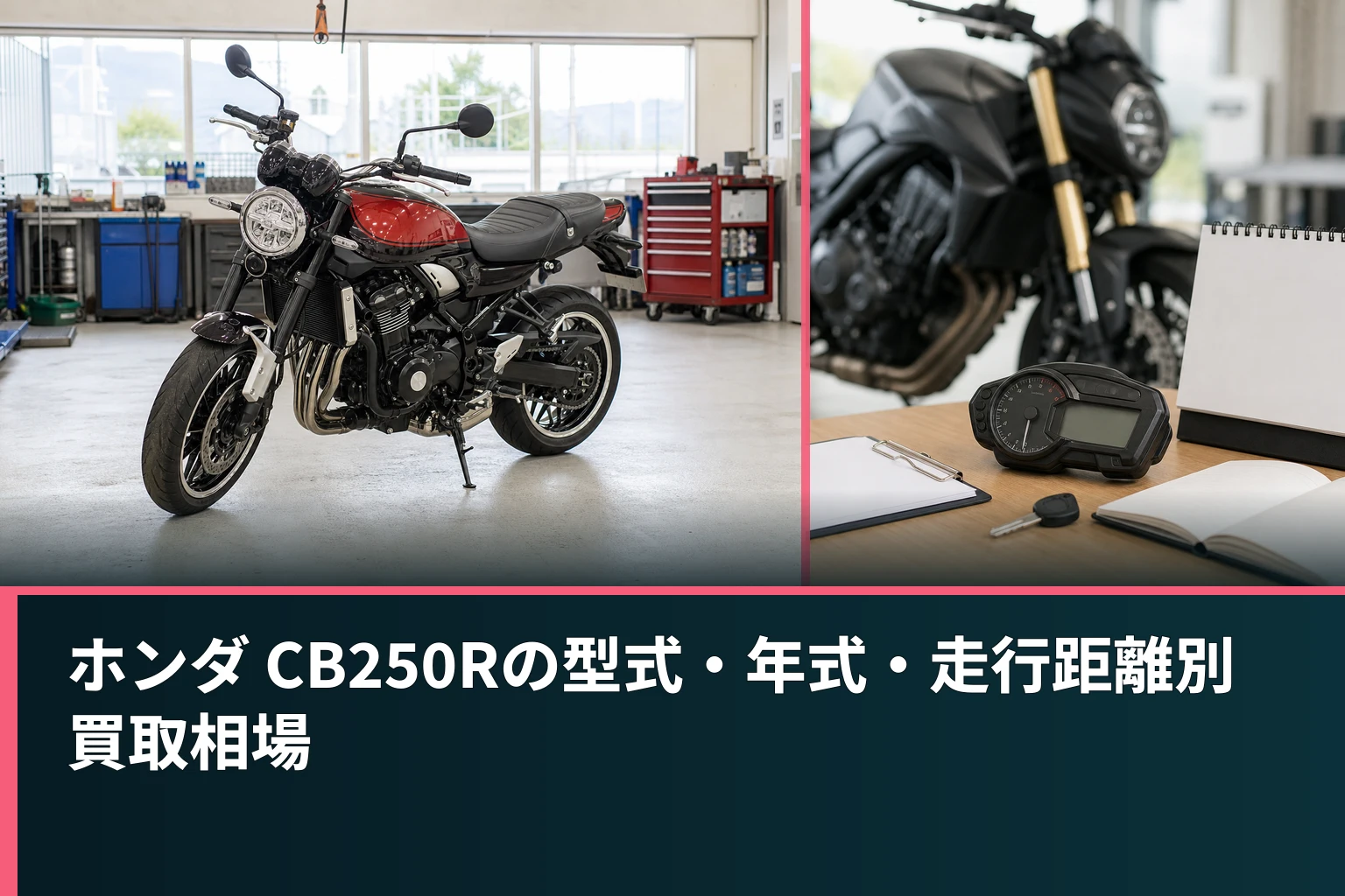 ホンダ CB250Rの型式・年式・走行距離別買取相場