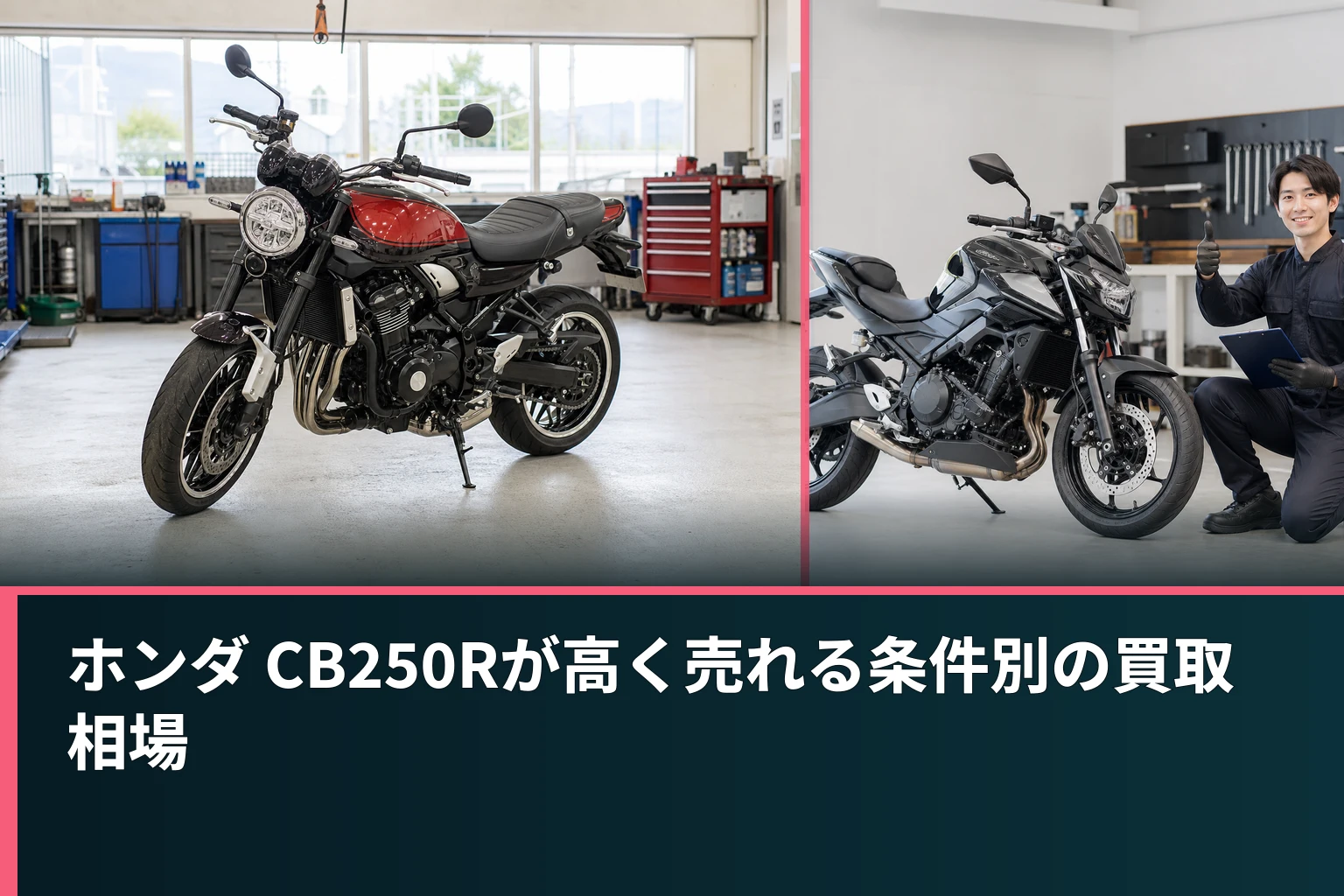 ホンダ CB250Rが高く売れる条件別の買取相場