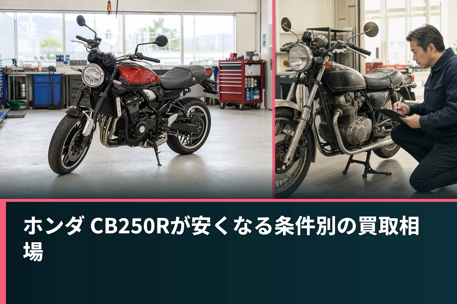 ホンダ CB250Rが安くなる条件別の買取相場