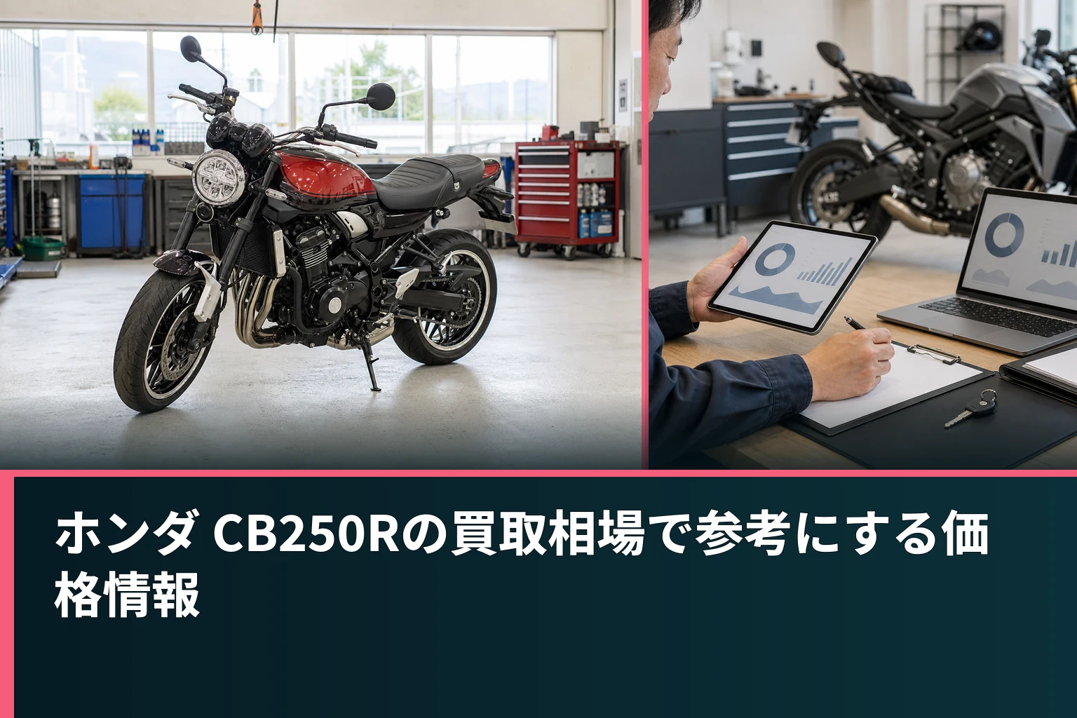 ホンダ CB250Rの買取相場で参考にする価格情報