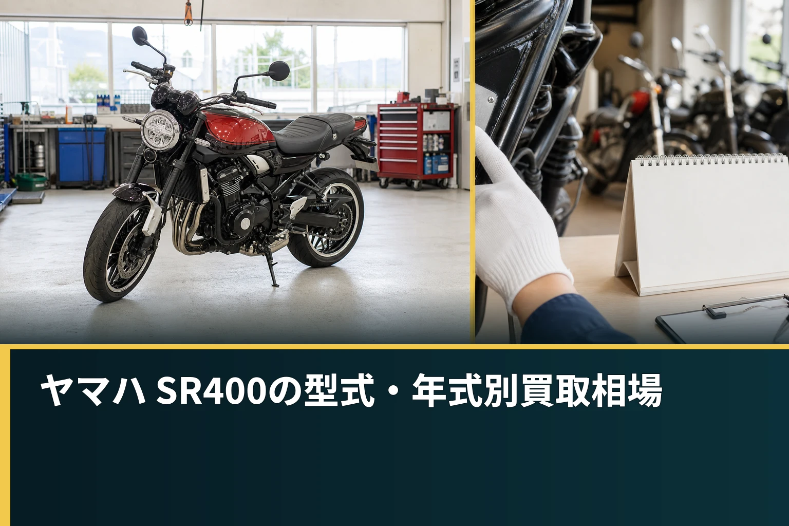 ヤマハ SR400の型式・年式別買取相場