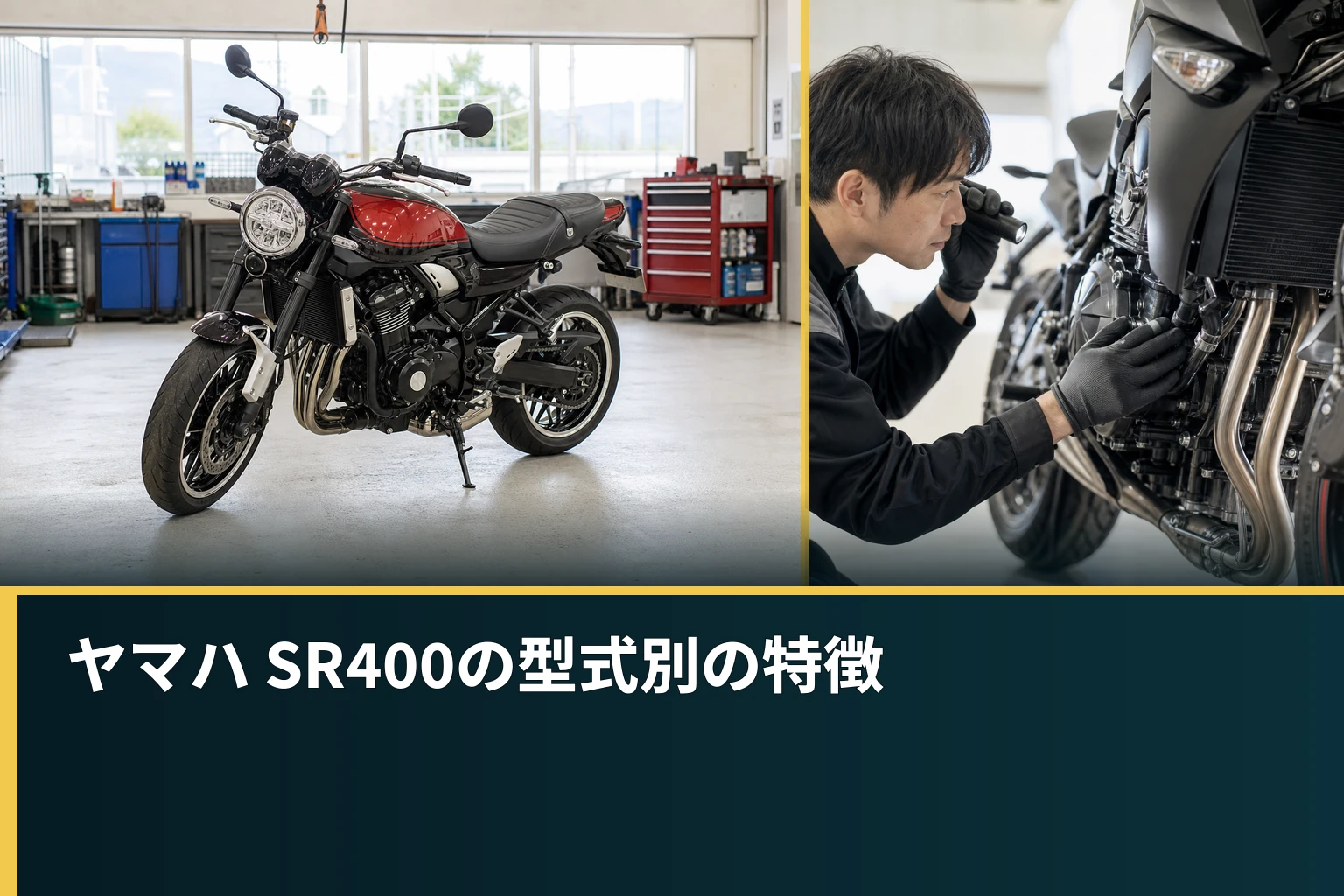 ヤマハ SR400の型式別の特徴