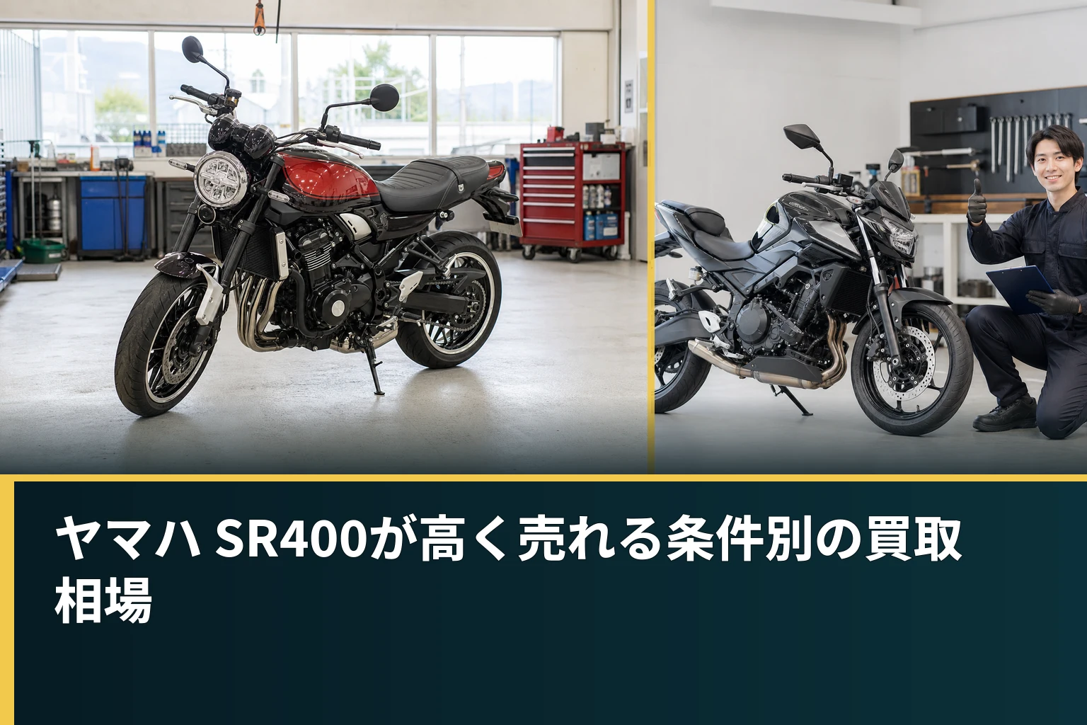 ヤマハ SR400が高く売れる条件別の買取相場