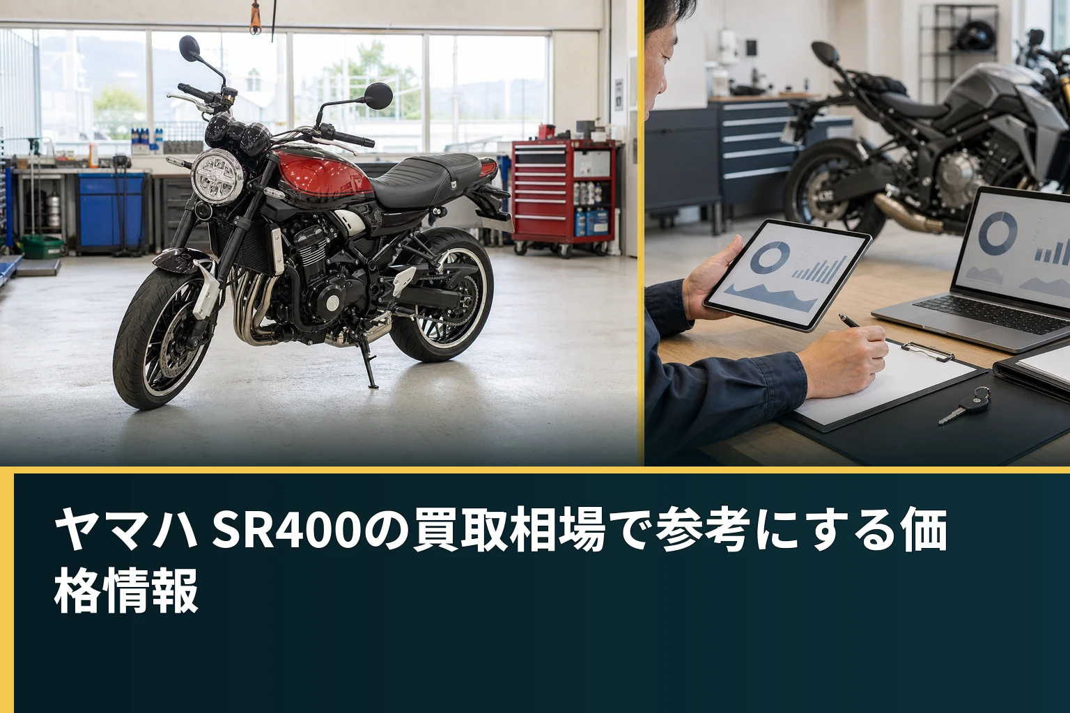 ヤマハ SR400の買取相場で参考にする価格情報