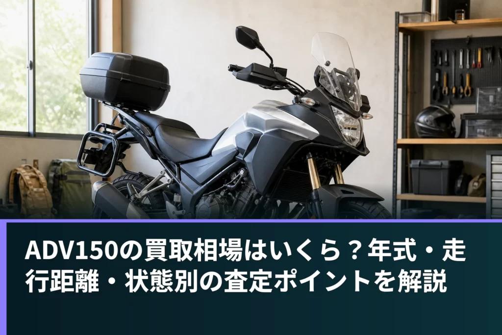 ADV150の買取相場はいくら？年式・走行距離・状態別の査定ポイントを解説