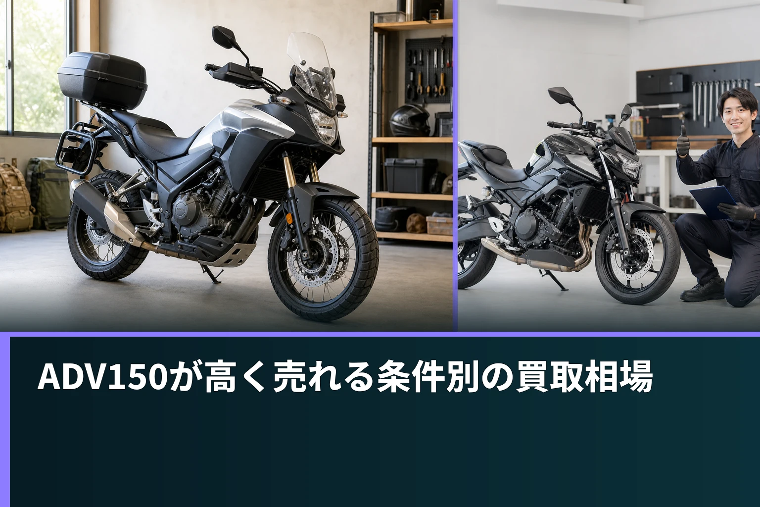ADV150が高く売れる条件別の買取相場
