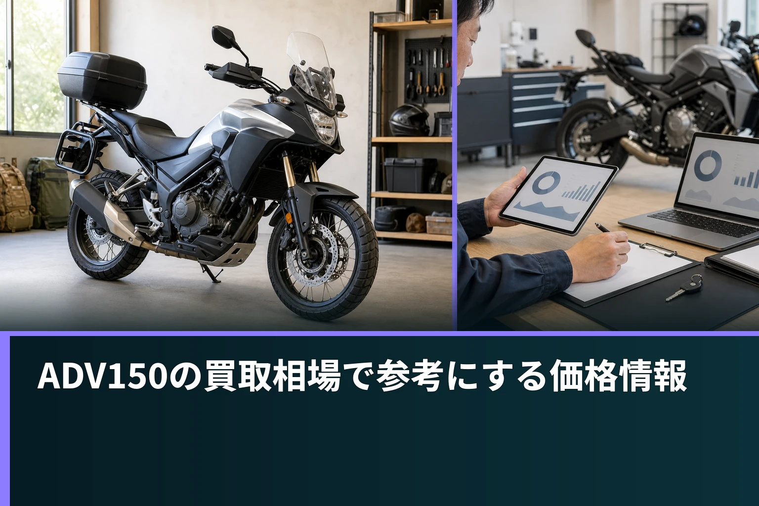 ADV150の買取相場で参考にする価格情報