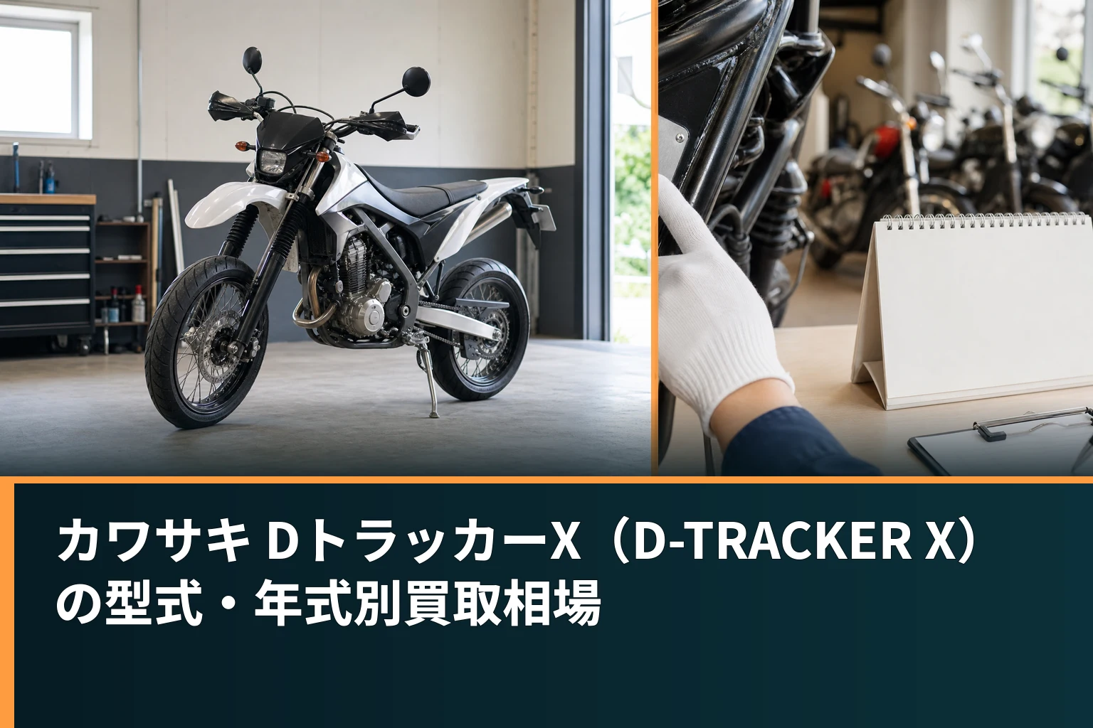 カワサキ DトラッカーX（D-TRACKER X）の型式・年式別買取相場