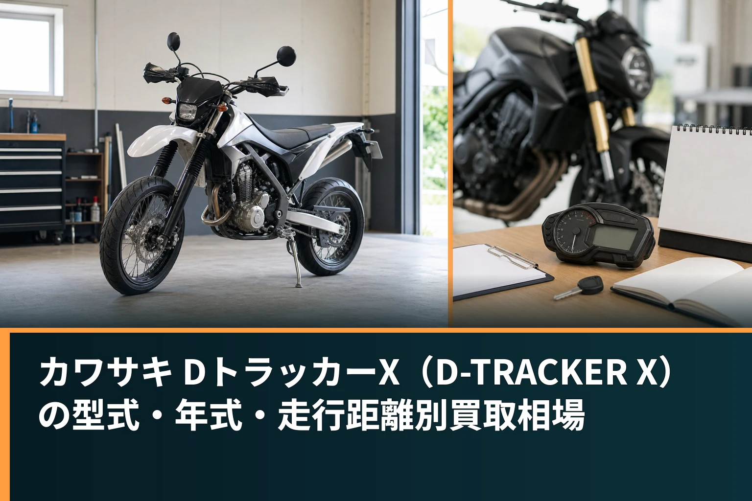 カワサキ DトラッカーX（D-TRACKER X）の型式・年式・走行距離別買取相場
