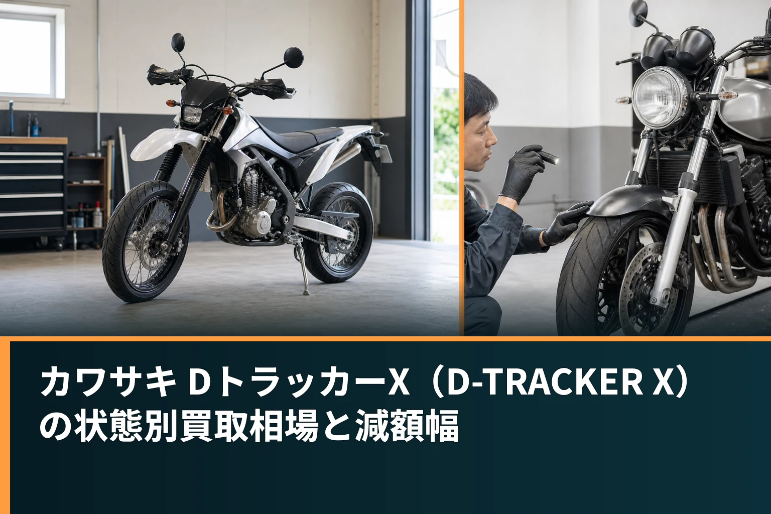 カワサキ DトラッカーX（D-TRACKER X）の状態別買取相場と減額幅