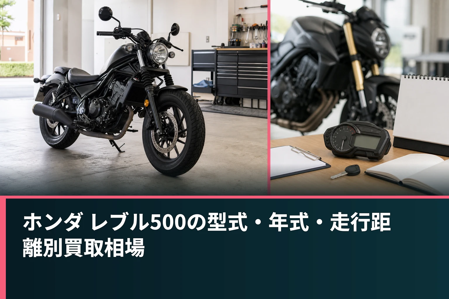 ホンダ レブル500の型式・年式・走行距離別買取相場