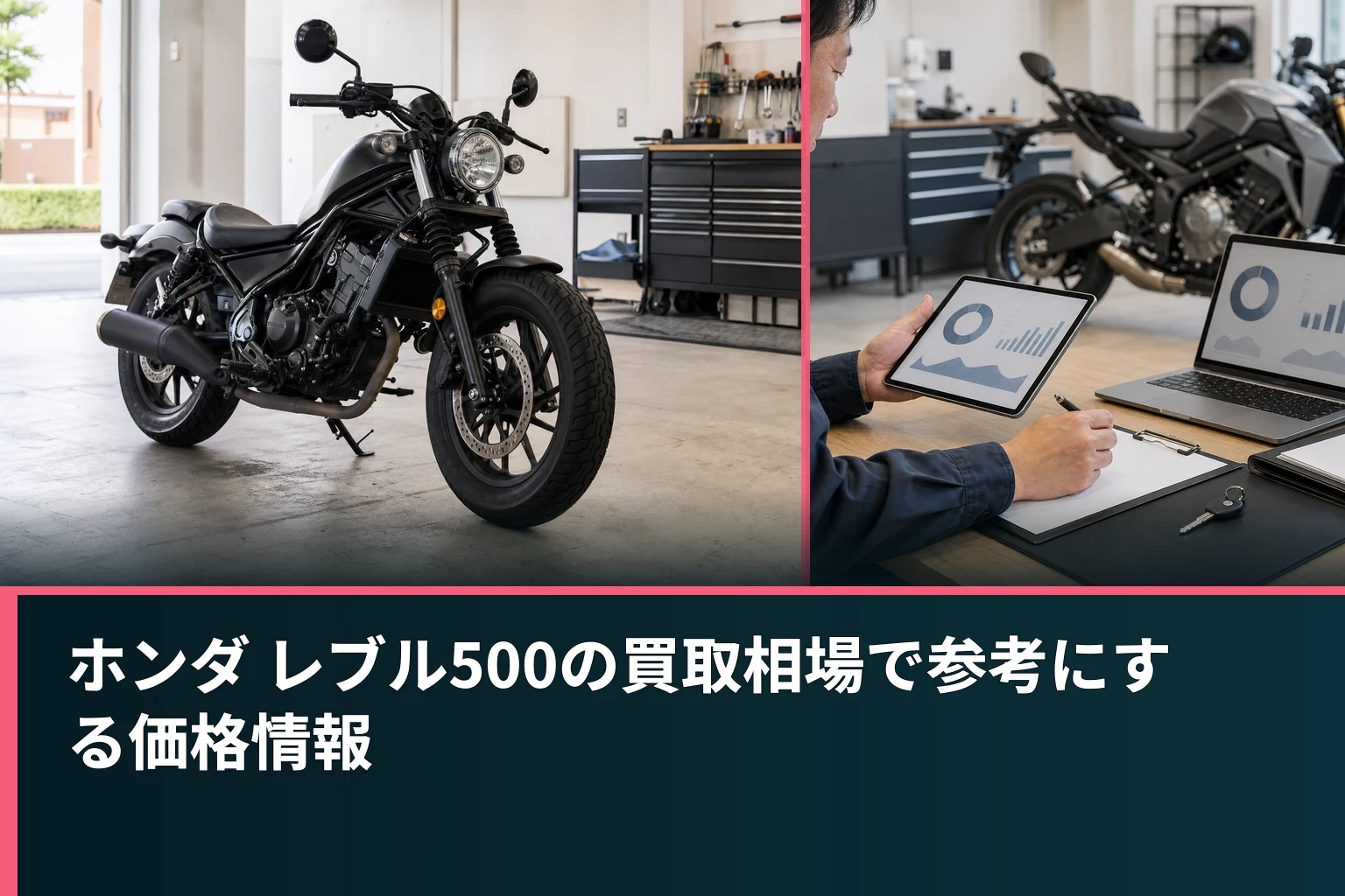 ホンダ レブル500の買取相場で参考にする価格情報