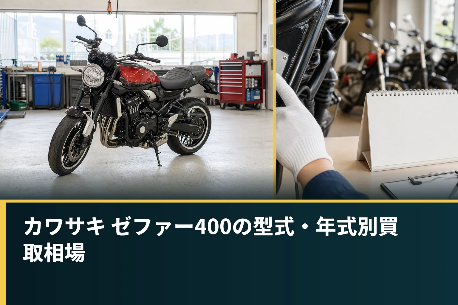 カワサキ ゼファー400の型式・年式別買取相場